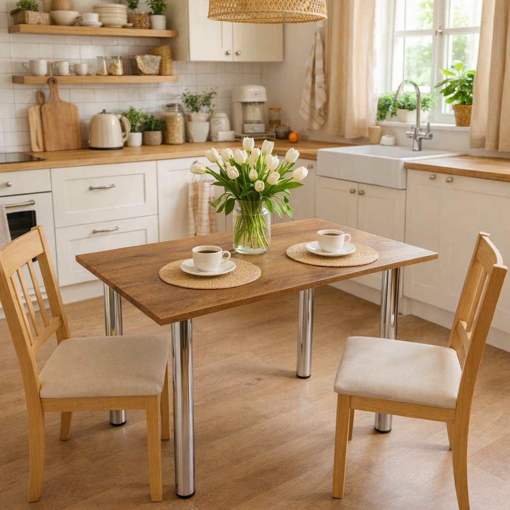 Stół kuchenny wotan nogi chrom