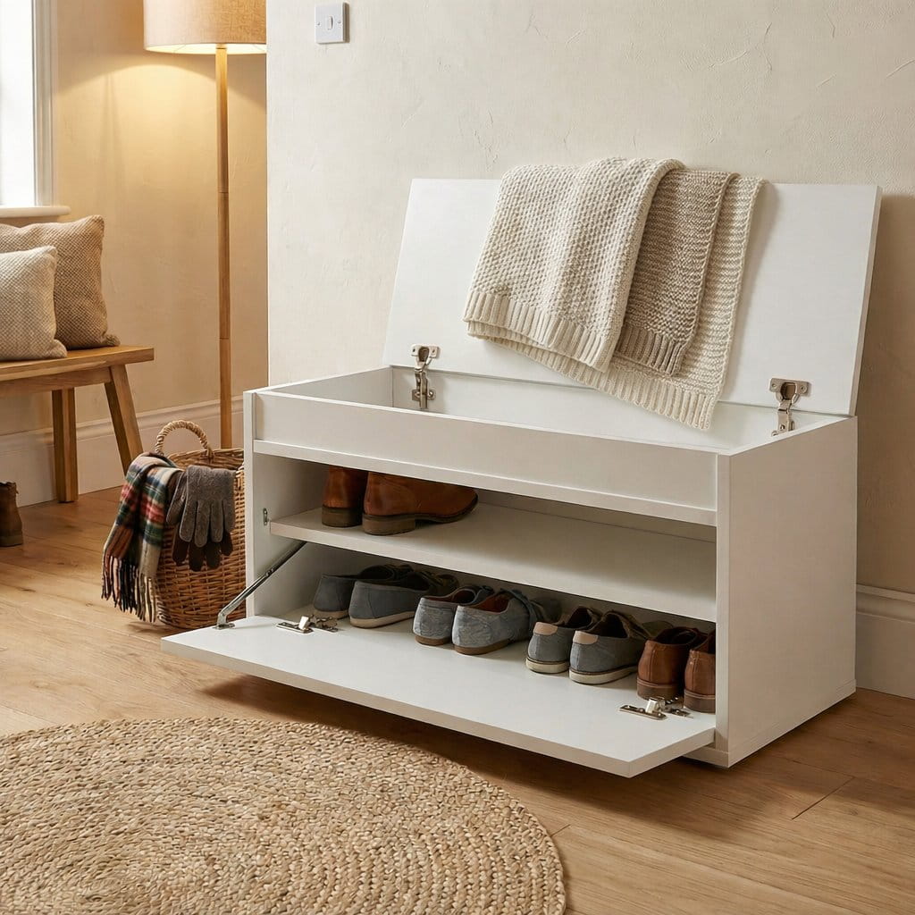 Szafka na buty FSNB22 z siedziskiem i schowkiem - obrazek 8