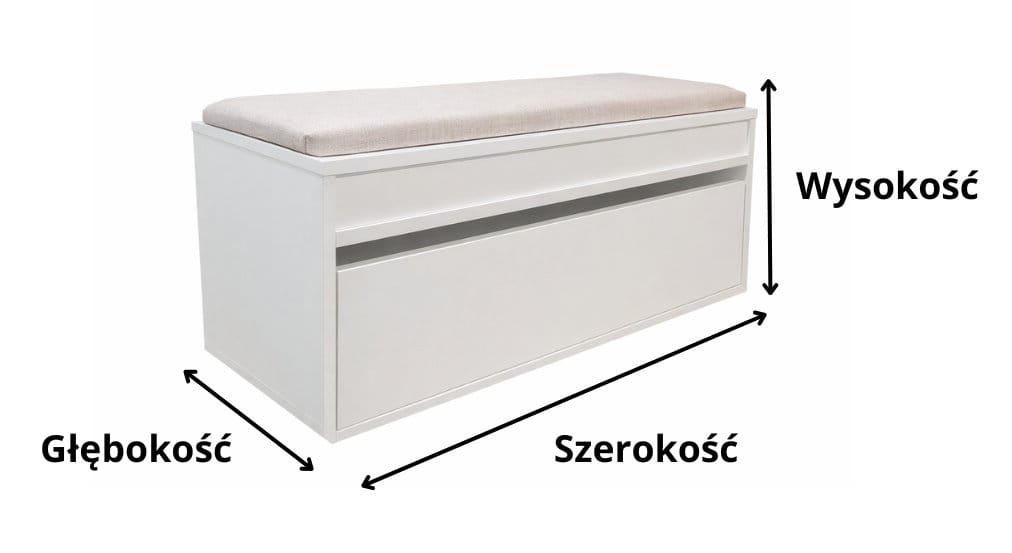 wymiary szafki na buty z siedziskiem fsnb22