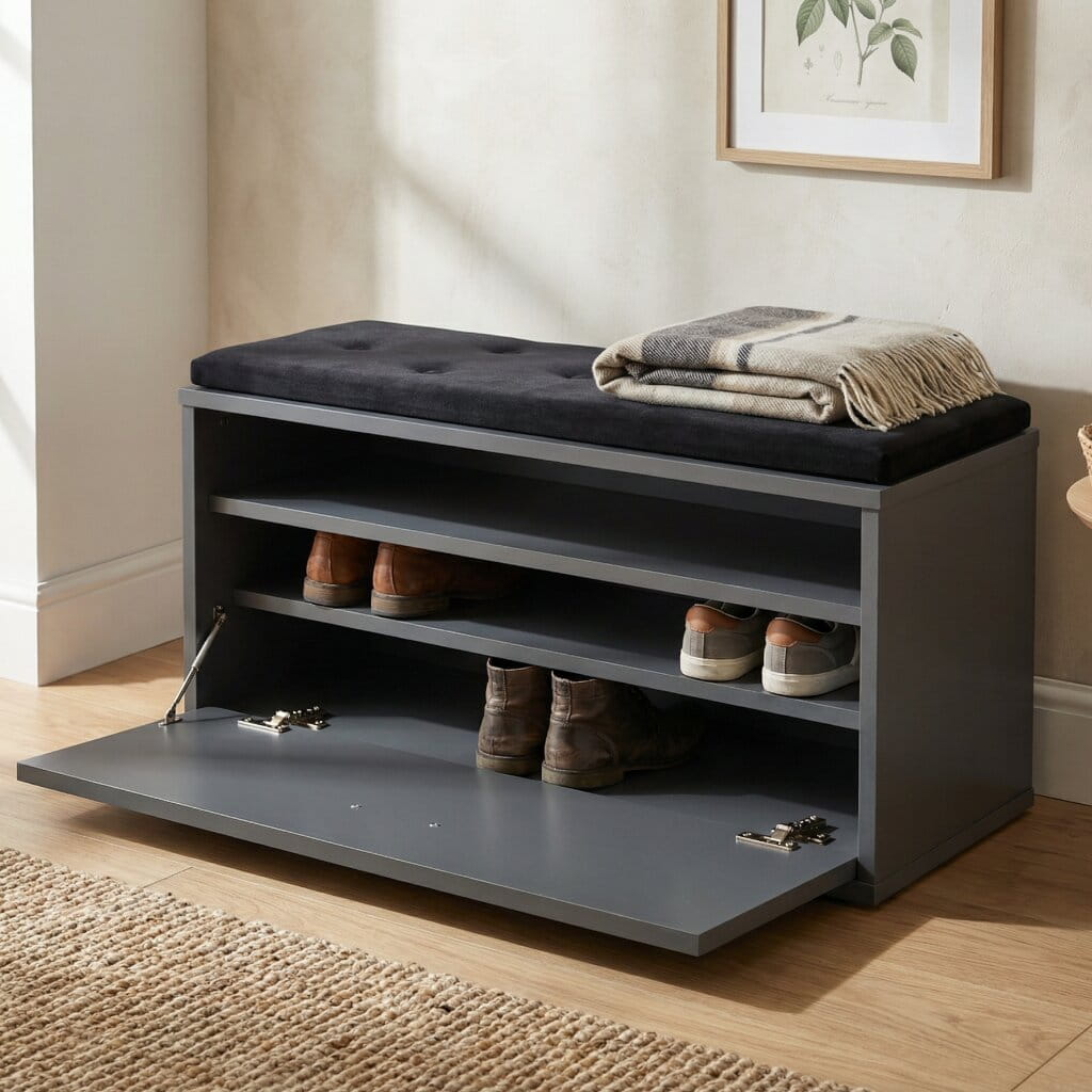 Szafka na buty z siedziskiem ELENA - WYSOKOŚĆ 50 cm