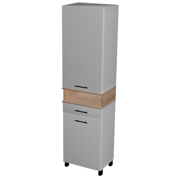 Słupek Łazienkowy MODULO 4 - 180 cm wysokości z szufladą (wąski)